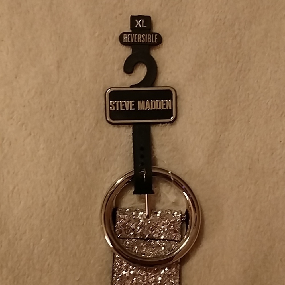 NWT Steve Madden Pink Sparkly Belt XL